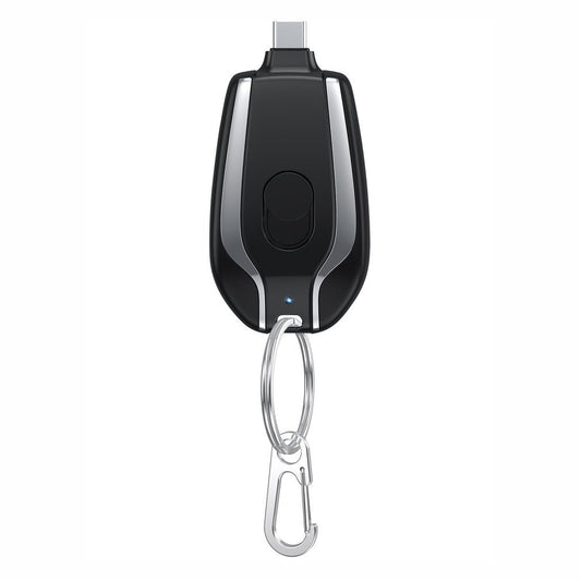 1500mAh Mini Keychain Charger – Ultra-Compact Emergency Power Pod with Fast Charging & Type-C for instant backup power on the go!