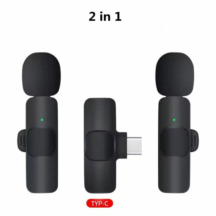 Wireless Lavalier Microphone – Portable Mini Mic for iPhone & Android | Long Battery | Live Streaming & Gaming