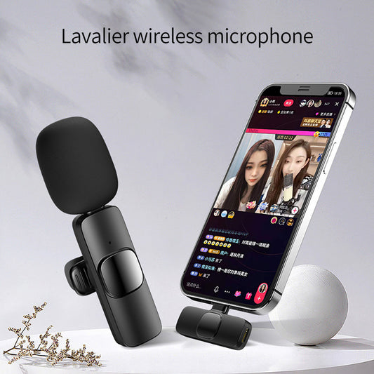 Wireless Lavalier Microphone – Portable Mini Mic for iPhone & Android | Long Battery | Live Streaming & Gaming