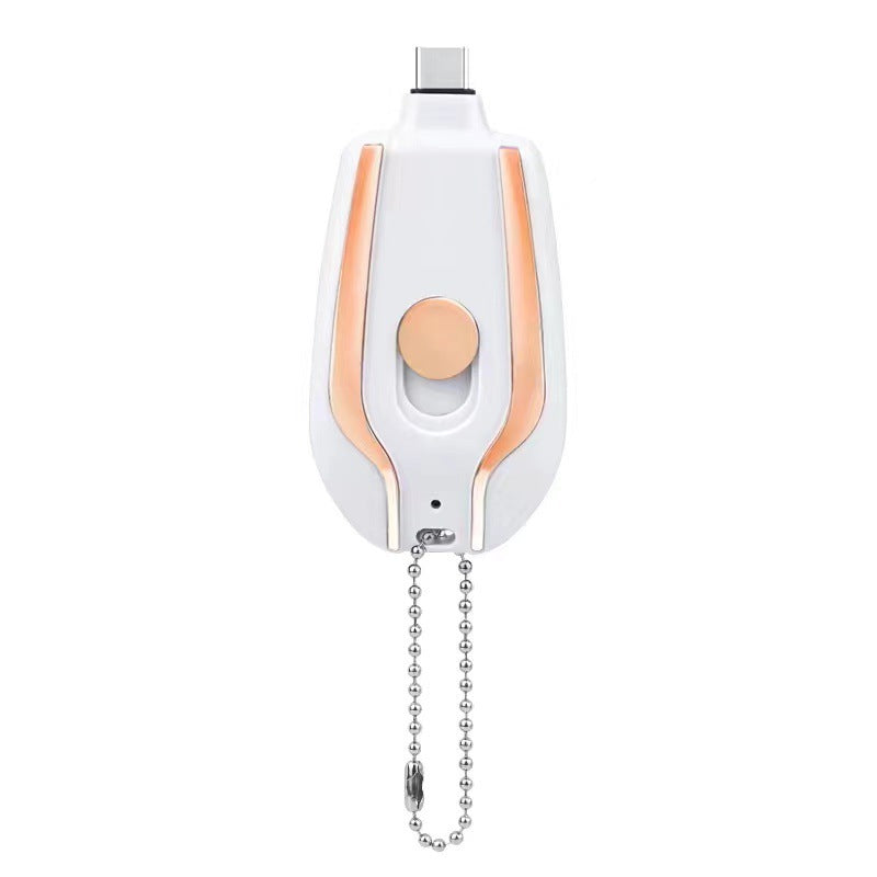 1500mAh Mini Keychain Charger – Ultra-Compact Emergency Power Pod with Fast Charging & Type-C for instant backup power on the go!