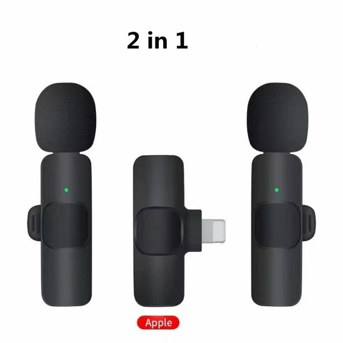 Wireless Lavalier Microphone – Portable Mini Mic for iPhone & Android | Long Battery | Live Streaming & Gaming