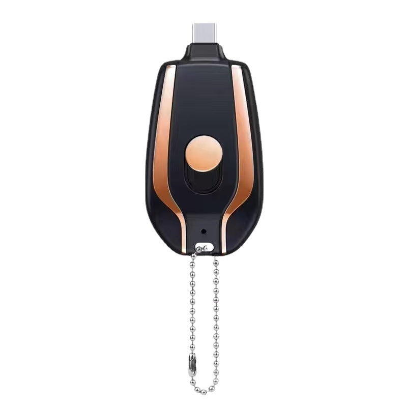 1500mAh Mini Keychain Charger – Ultra-Compact Emergency Power Pod with Fast Charging & Type-C for instant backup power on the go!